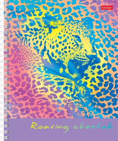 Тетрадь 48л. А5 гребень "Rainbow animals" клетка фольга 48Т5фВ1гр 1/96