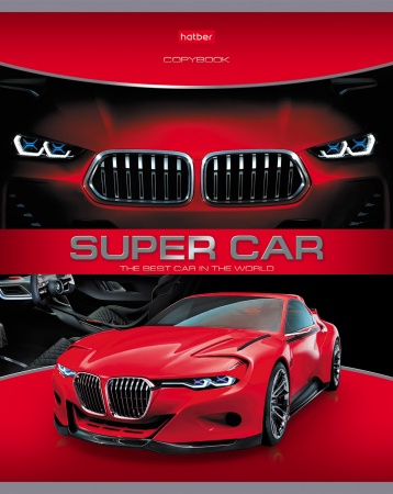 Тетрадь 48л. А5 "SUPER CARS" 48Т5В1 1/10/100