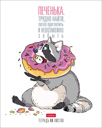 Тетрадь 48л. А5 "Прикольный Енот" 48Т5В1 1/10/100