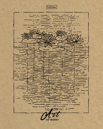 Тетрадь 96л. "Art of nature" А5 крафт ассорти 96Т5В1 1/60