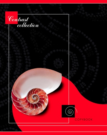 Тетрадь 40л -Contrast Collection- клетка Обл. Хром-эрзац 40Т5D1