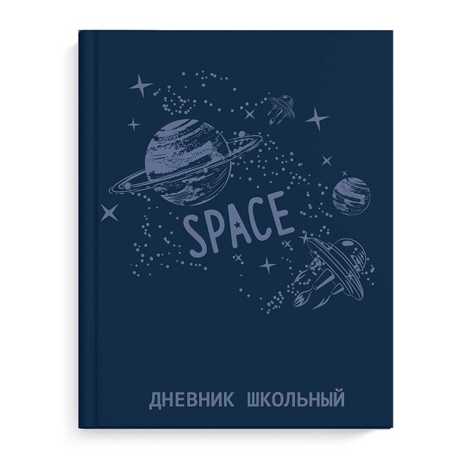 Дневник шк. "КОСМОС" 7БЦ софт-тач 56349
