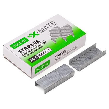 Скобы №24 1000шт X-Mate оцинкованные SS_063651 1/10