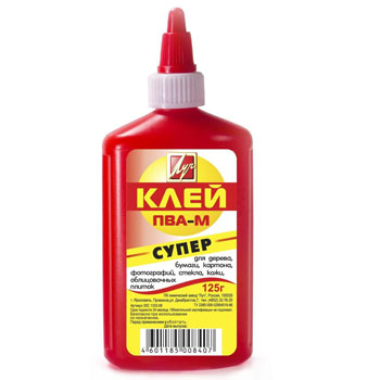 Клей ПВА " Луч " красный флакон 125 г 18С1333-08 1/40