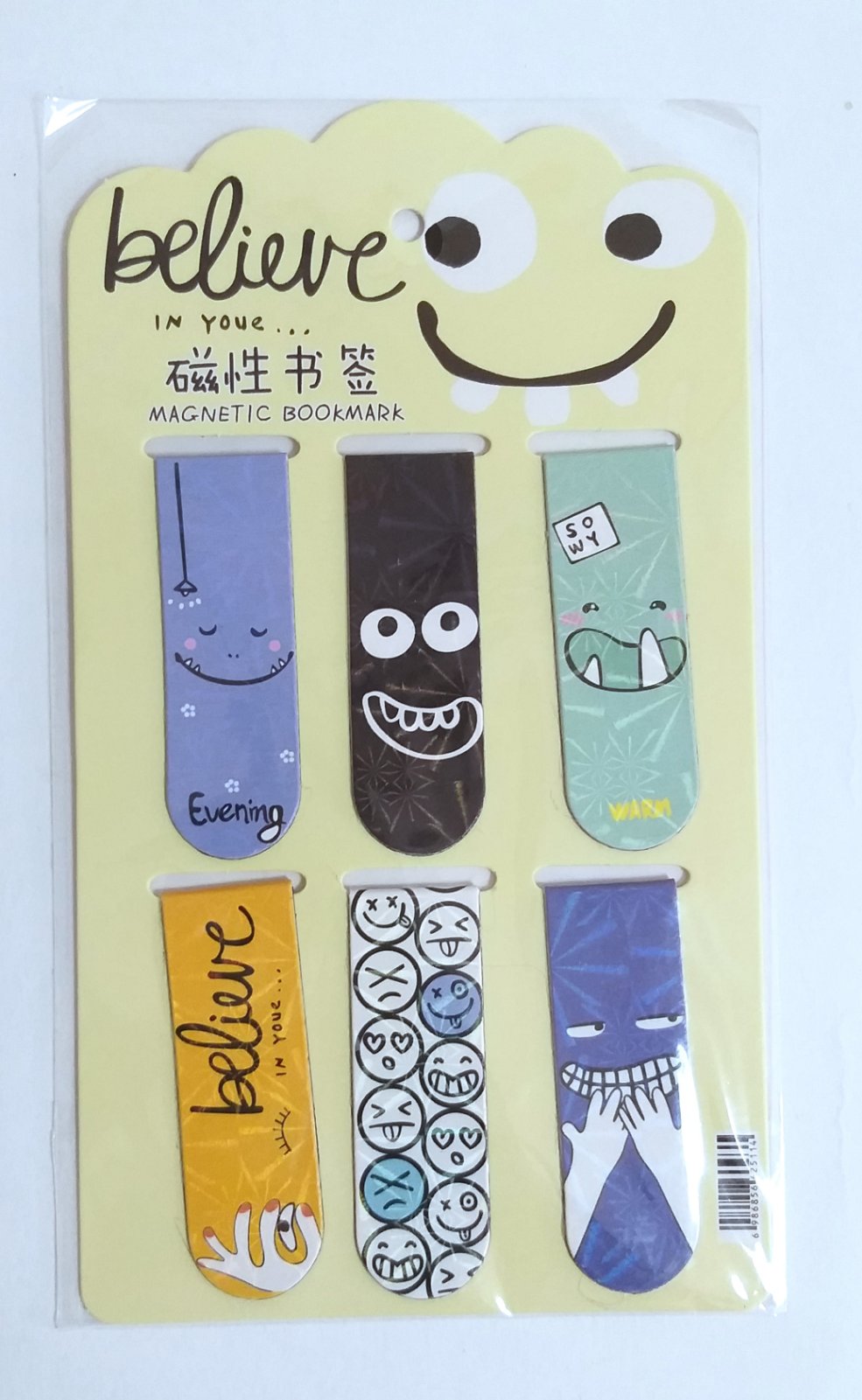 Закладка для книг магн. 6шт SMILE арт.7103