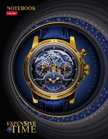 Бизнес-блокнот А5 80л 7БЦ "TIME" 3D фольга 80ББ5лофлВ1_24786