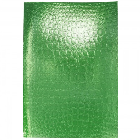 Тетрадь 96л. А4 Бумвинил METALLIC CROCO Зеленый 96Т4бвВ3 1/25