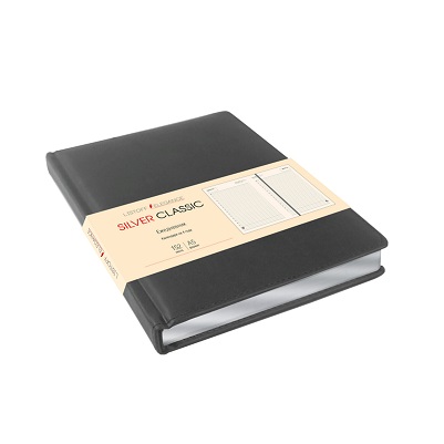 Ежедневник А5 Silver Classic. Серый иск.кожа 152л. ЕКСК52015202