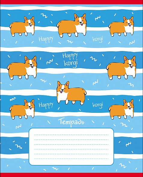 Тетрадь 12л клетка -Happy Animals- 12Т5тC1