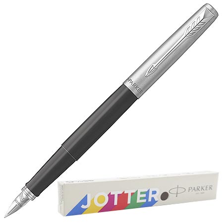 Ручка перьевая " Parker " Jotter Orig Black к.черн/серебро RG2096894