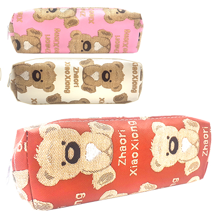 Пенал-косметичка Bear 210*70*30мм цв.асс. К-08180