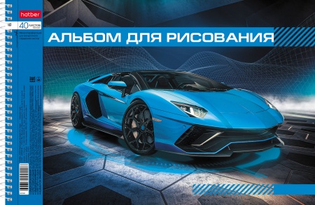 Альбом 40л. спираль "Автопанорама" А-4, 40А4вмВсп 1/4/32