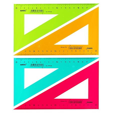 Угольник 20см 30* п/прозрачный РТК30 1/30