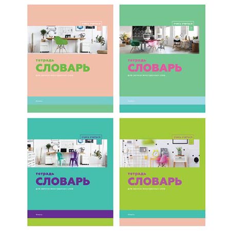 Словарь д/ записи англ. слов А5 "Учись учиться" 48л линия арт.8255