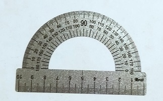 Транспортир, 180°/10см, стальной арт.210637 1/100