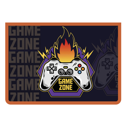 Папка А4 "Game Zone" молния сверху , печать на пластике ПМ-А4-29