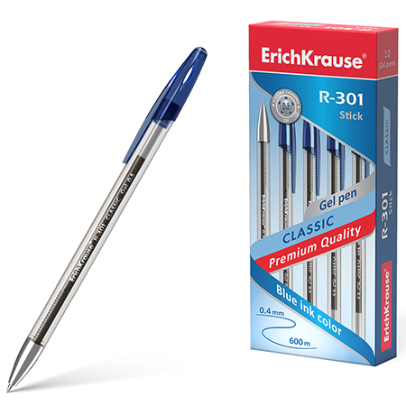 Ручка гелевая СИНЯЯ R-301 Classic 0,5 ЕК53346 1/12