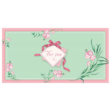 Конверт для денег For you, блестки, рельеф 2-16-2432А