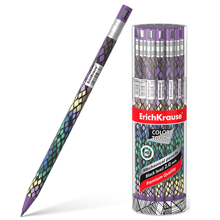 Карандаш авт. 2мм ColorTouch Purple Python с точилкой арт.50832 1/24