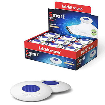 Ластик Smart Mini Oval 41*29*9мм 45533 1/36