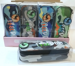 Пенал шк. КАМУФЛЯЖ с отк.планкой,ткань 22,5*7,5*5,5см арт.XL-269.