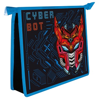 Папка для тетрадей А5 "CYBER BOT" на молнии ПМ-А5-29