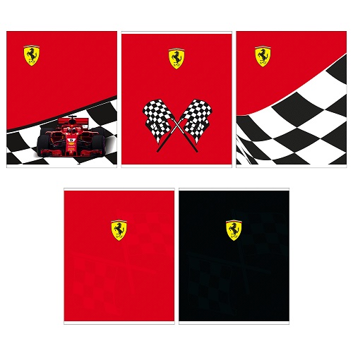 Тетрадь 96л А5 "Ferrari" клетка лак FR31/5 1/10/30