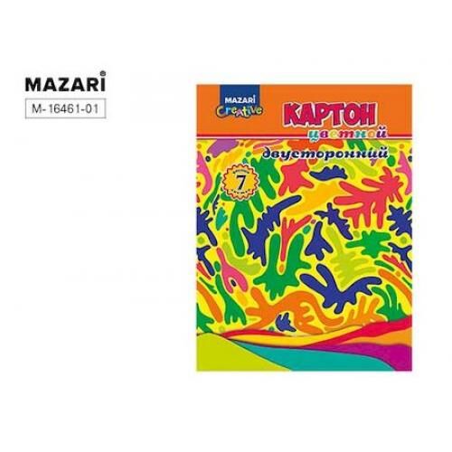 Картон цв. А4 мелов. 7л двусторон. М-16461 1/50