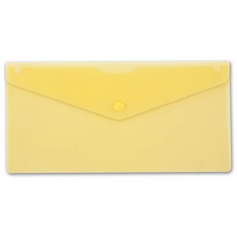 Папка на кнопке С6 180мкм ЖЕЛТЫЙ 250*130мм PK805AYEL 1/10