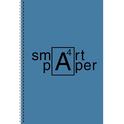 Тетрадь 80л.А4 гребень "Smart paper. No 1" син.цв.листов  клетка  ТС4804951     1/30