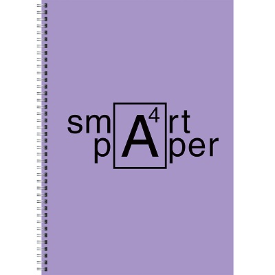 Тетрадь 80л.А4 гребень "Smart paper. No 3"сирен.цв.листов   клетка  ТС4804953     1/30