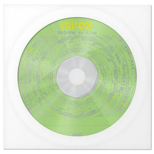 Диск DVD-RW Mirex Brand 4.7Gb 16x в бумажном конверте с окном