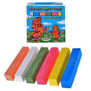 Мел 6цв. для асфальта НМЦА-6 1/47