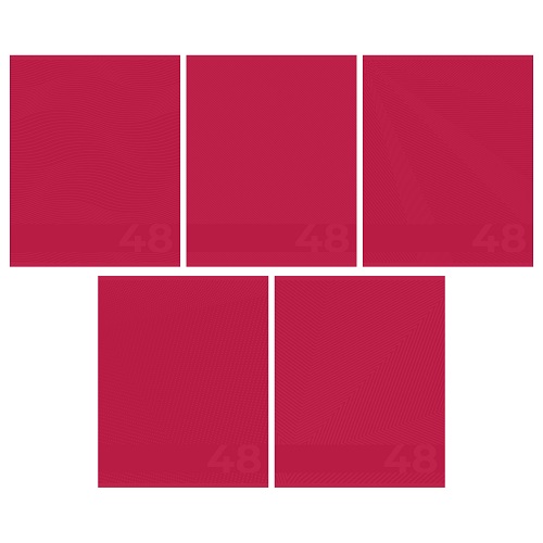 Тетрадь 48л А5 "Viva Magenta" клетка лак 13986/5 1/20/60
