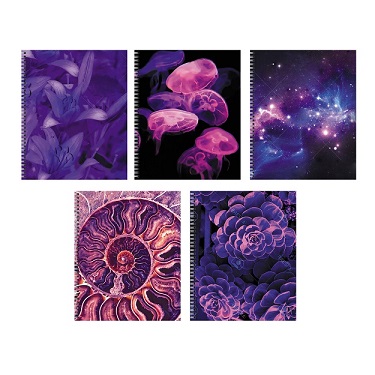 Тетрадь 96л. А5 гребень "Violet Mix" кл. ламинация Chameleon ТС968551 4/40