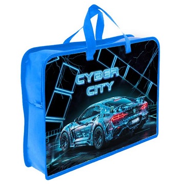 Папка А4 CYBER CITY пластик. с ручками 87511 1/12