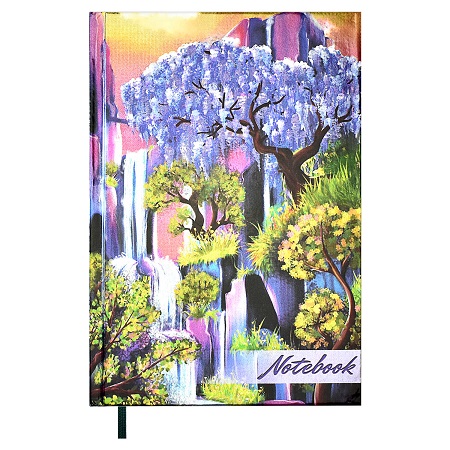 Записная кн. А6+ 7БЦ ВОДОПАД клетка 48344