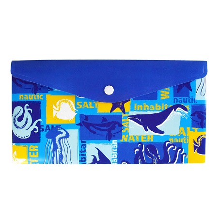 Папка на кнопке С6 ВОДНЫЙ МИР 260*140мм 53216 1/12