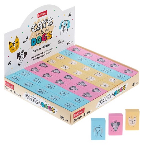 Ластик Cats&Dogs 28х18х9 мм ER_090956 1/80