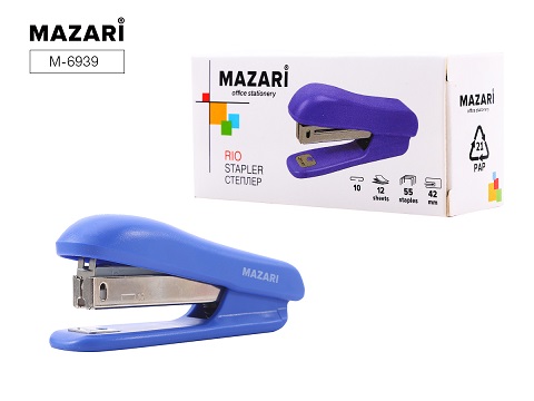 Степлер №10 на 10л. RIO ЧЕРНЫЙ арт.М-6939 1/12