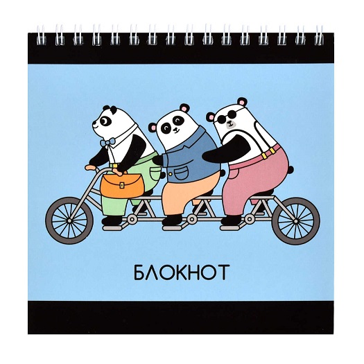 Блокнот 140*140мм 60л гребень "ТРИО" лак, 61254 1/10