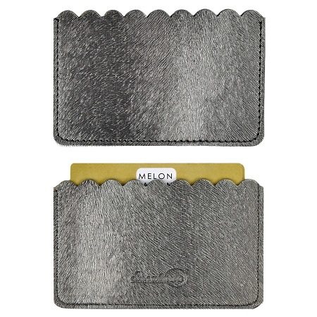 Чехол д/пласт. карт ДИСКО ГРАФИТОВЫЙ 60х105 мм,, 2 отделения 48397