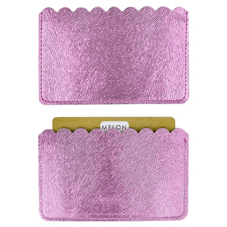 Чехол д/пласт. карт ДИСКО РОЗОВЫЙ 60х105 мм,, 2 отделения 48399