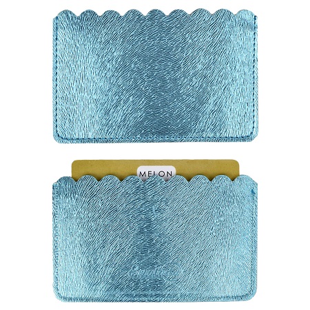 Чехол д/пласт. карт ДИСКО ГОЛУБОЙ 60х105 мм,, 2 отделения 48400