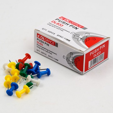 Кнопки силовые, 50шт,цветные карт.коробка арт.833 1/10