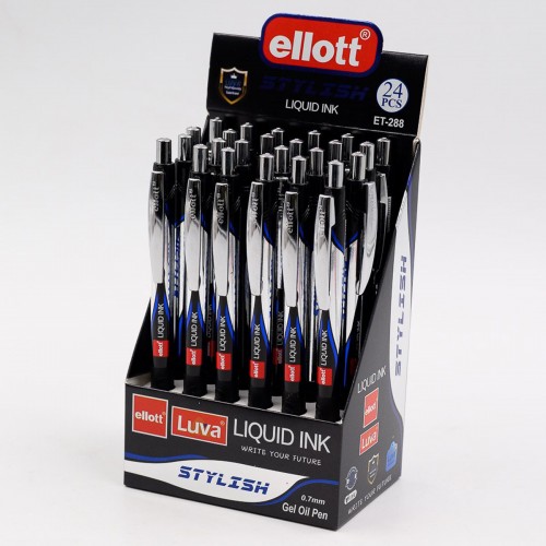 Ручка авт. ELLOTT Синяя 0,7 на масл.осн. ET288 1/24