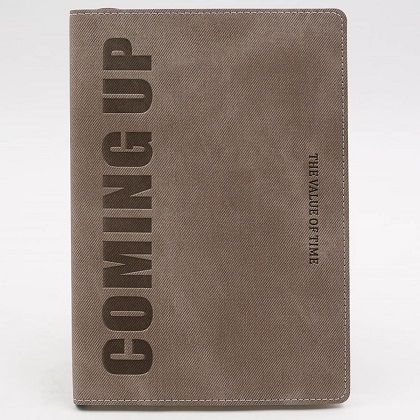 Ежедневник А5 7БЦ 100л COMING UP СВЕТЛО-КОРИЧНЕВЫЙ к/зам клетка арт.23963