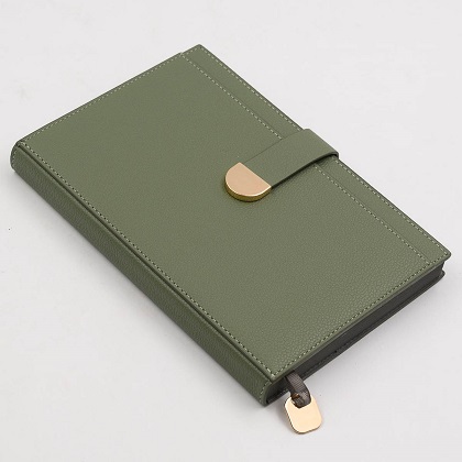 Ежедневник А5 7БЦ 100л DAMIANO ОЛИВКОВЫЙ к/зам. магн.застежка арт.23501