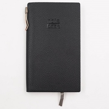 Ежедневник А6 7БЦ 100л КЛАССИК ЧЕРНЫЙ +ручка арт.18848