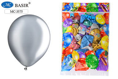 Шар 12 "Ассорти" супер металлик 50штук в упаковке МС-3575, РТ7090 1/50